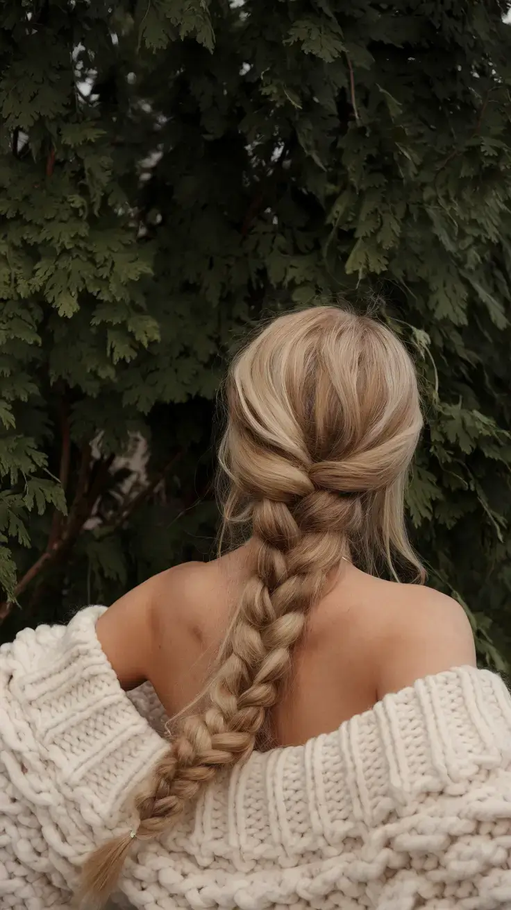summer simple hairstyle 2025 Textured Braid with Natural Volume