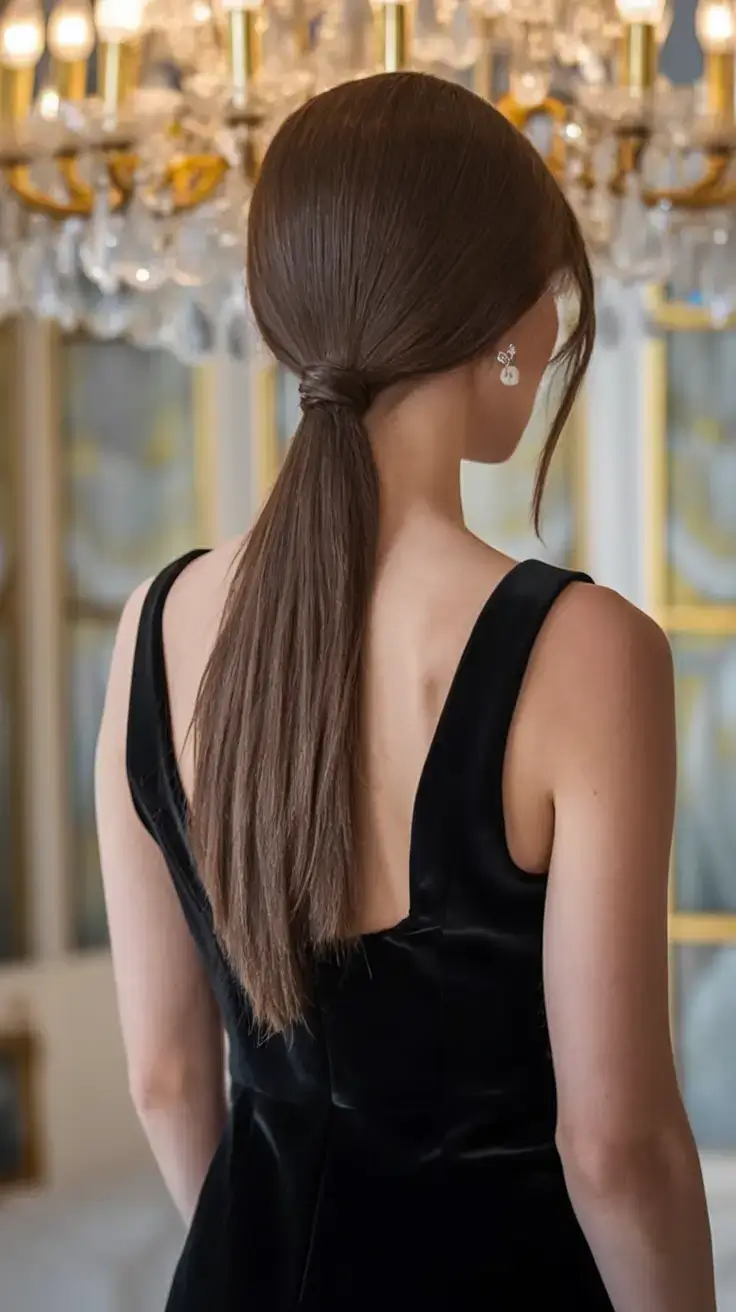 summer simple hairstyle 2025 Minimalist Low Ponytail
