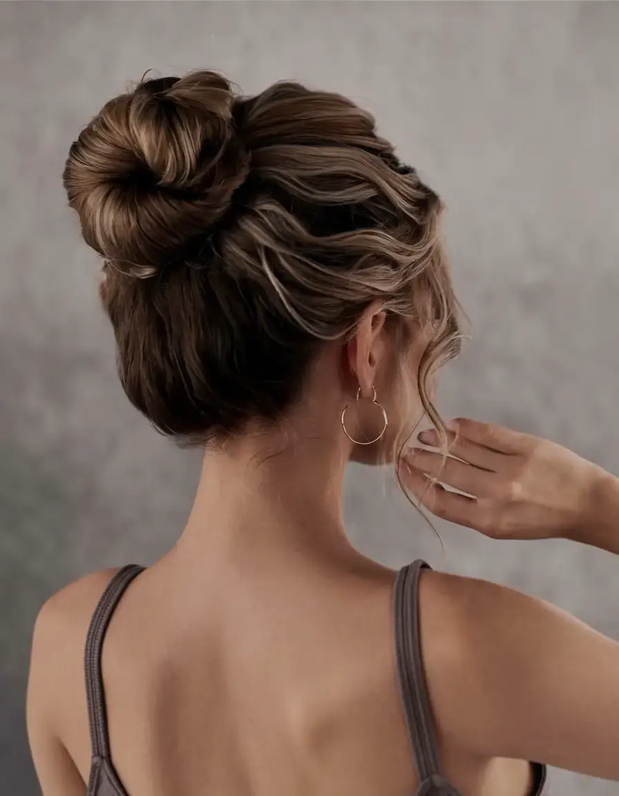 summer updo hairstyles 2025 Effortless Ballerina with Lived-In Texture
