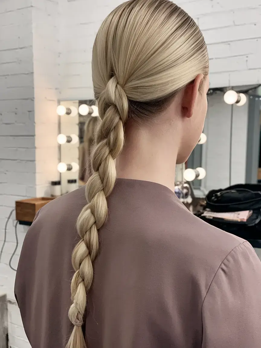 volleyball hairstyles for summer 2025+Slick Braided Ponytail for Maximum Polish