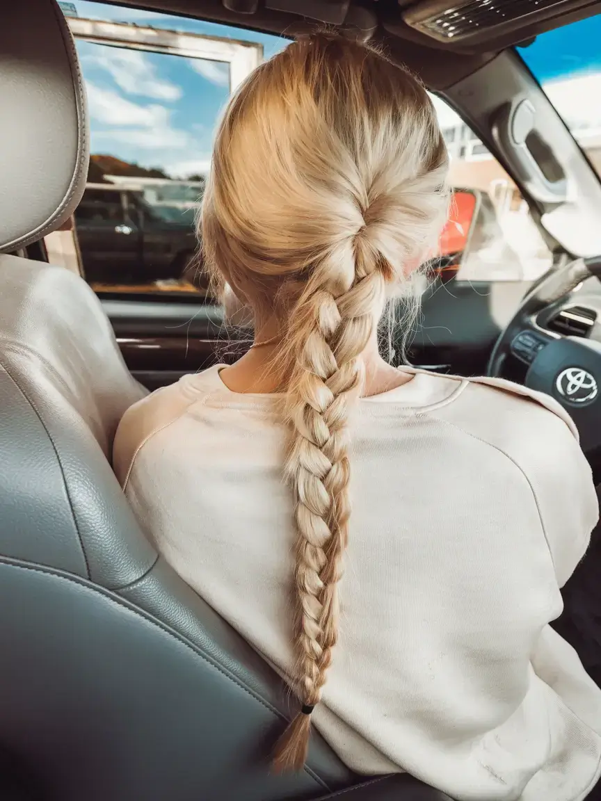 volleyball hairstyles for summer 2025+Traditional French Braid with a Summer Twist