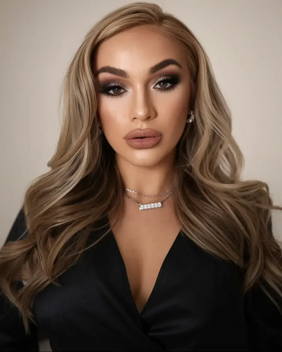 wigs hairstyle summer 2025 Neutral Champagne with Dark Lowlights