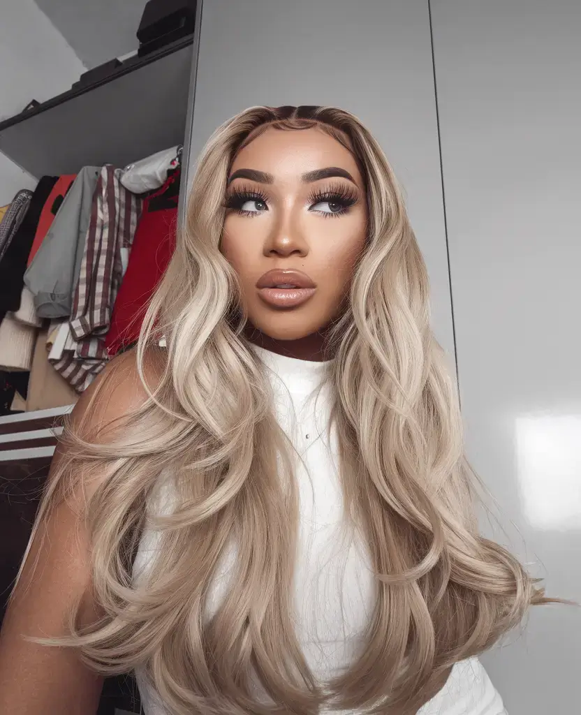 wigs hairstyle summer 2025 Dimensional Cool Blonde with Curtain Layers