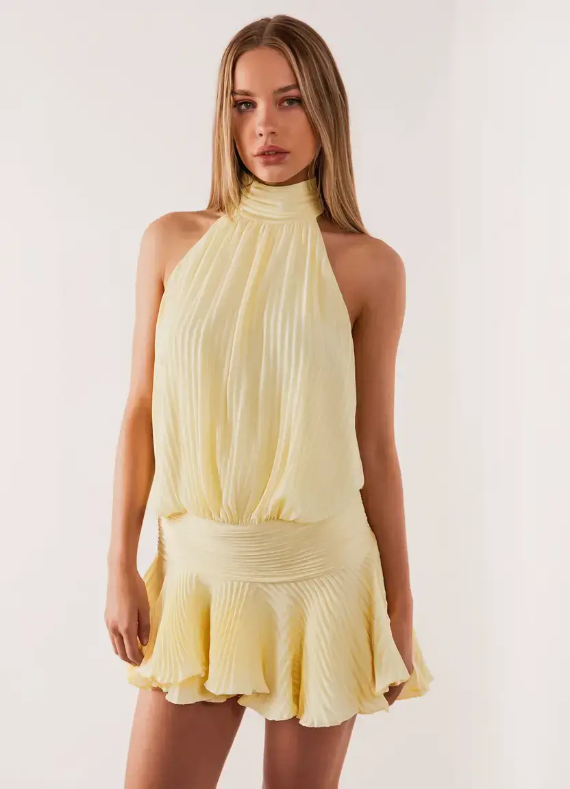 your dream wardrobe for june 2025 Lemon Chiffon & Vintage Pleats