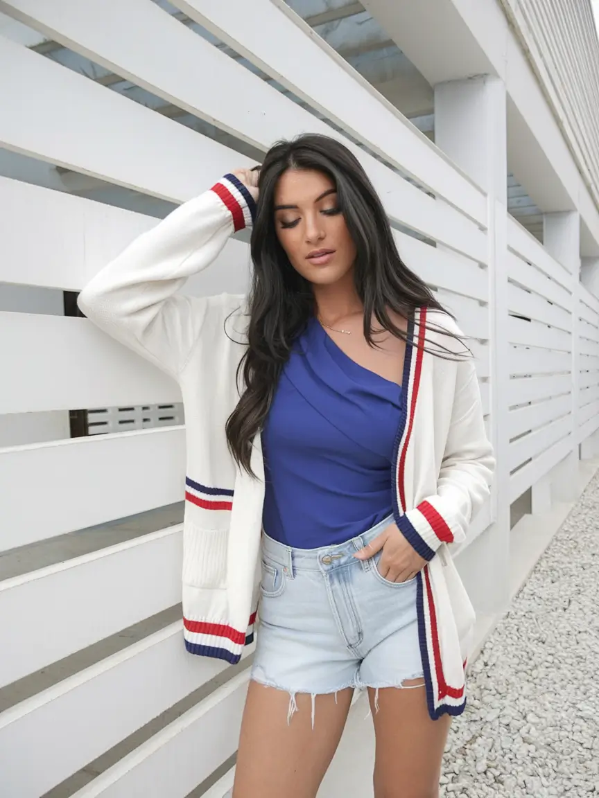 4th of july 2025 outfits that sparkle Preppy Patriot Meets Summer Ease