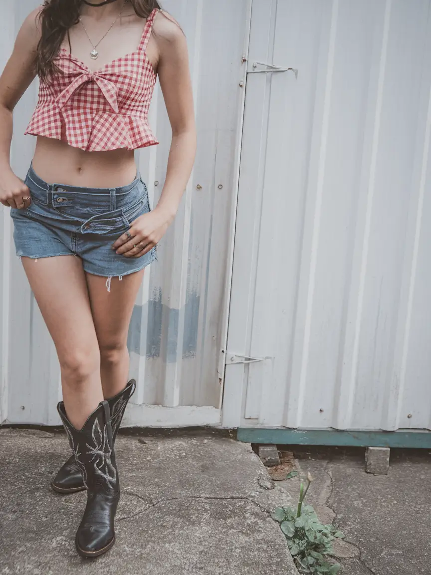 4th of july 2025 outfits that sparkle Gingham Sweetheart with Southern Energy