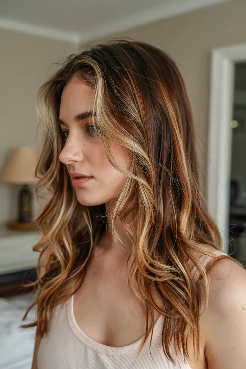 august hair color ideas - summer trends for 2025+Short and Sleek with Contrast Highlights