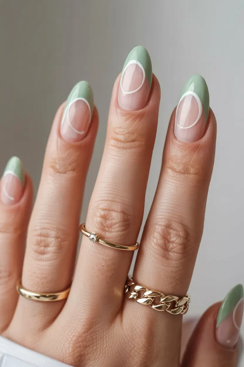 august nails color ideas 2025+Minted Orbit