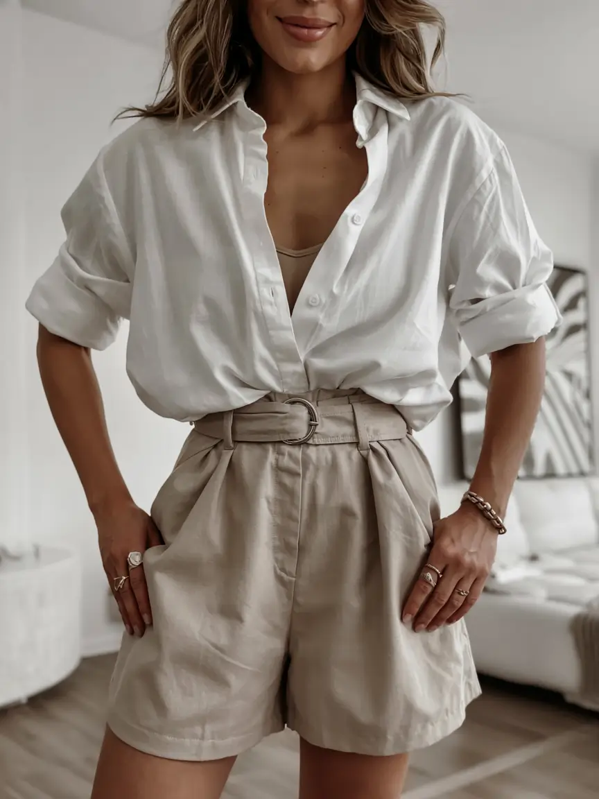 august outfits ideas 2025 Modern Pleats & Oversized Ease