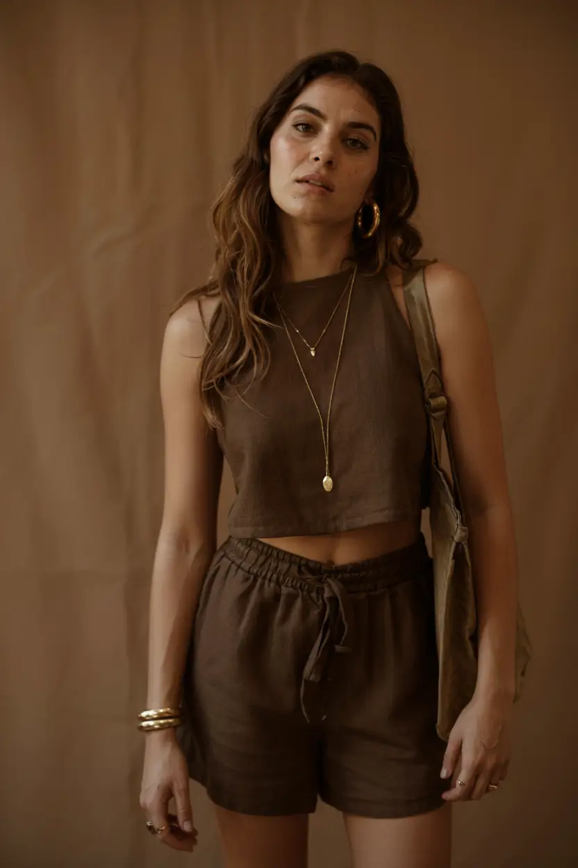 august outfits ideas 2025 Effortless Linen in Earth Tones
