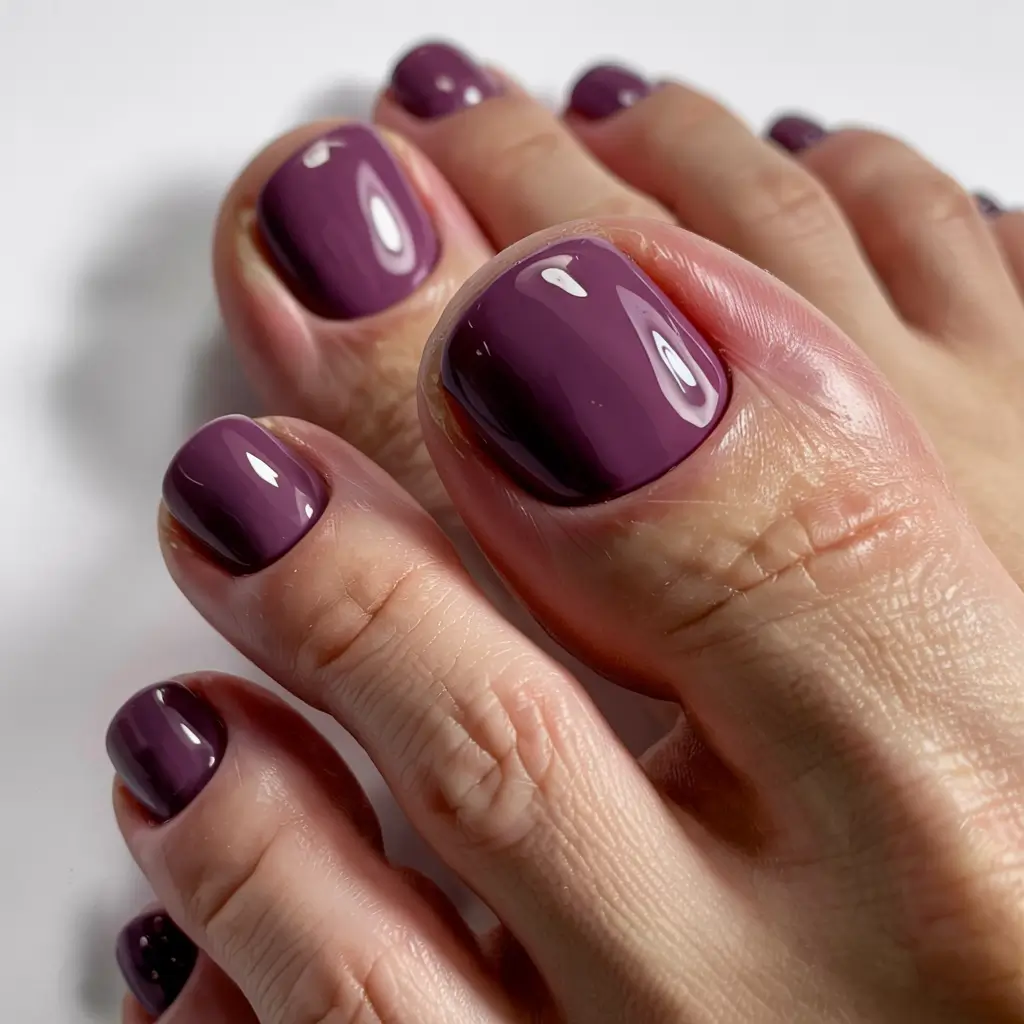 august toe nails ideas 2025 Modern Cow Print With a Clean Edge