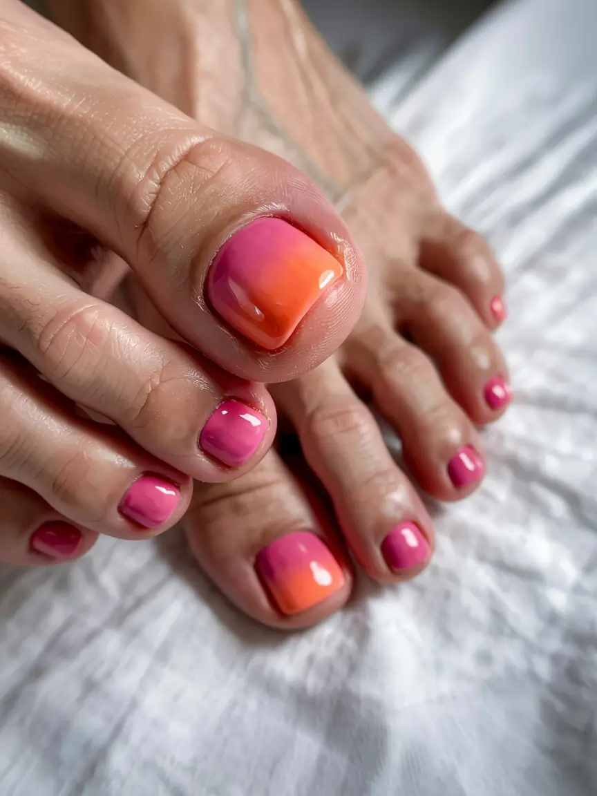 august toe nails ideas 2025 Blue Skies and Daisies Forever