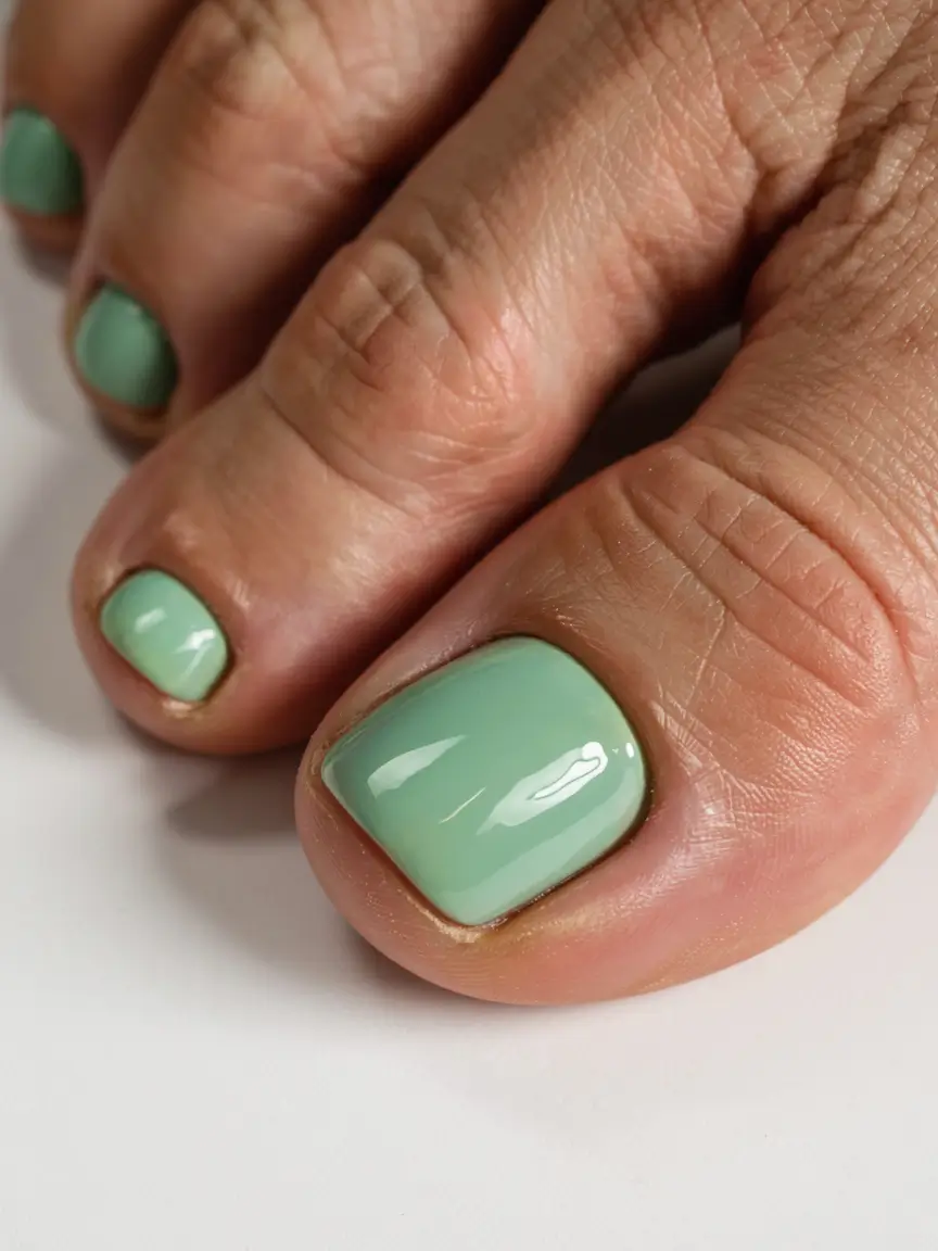 august toe nails ideas 2025 Minted Minimalism