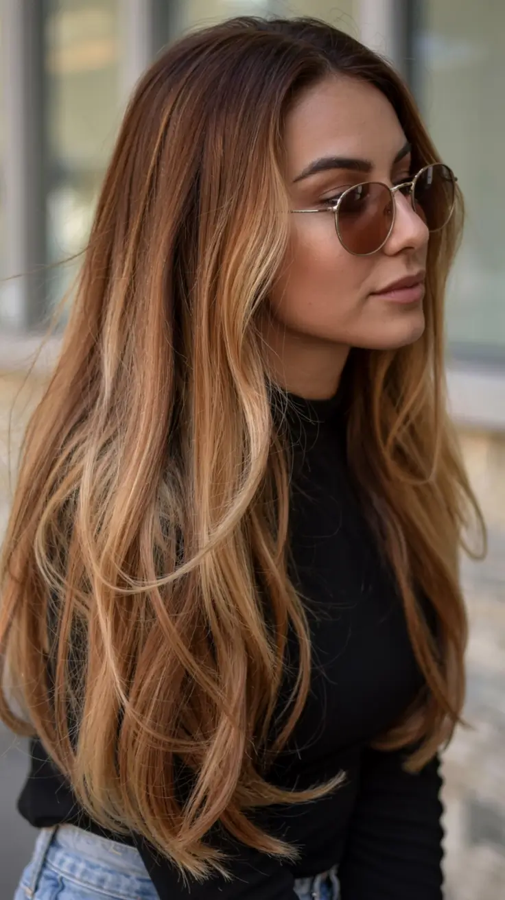 autumn fall hair colors ideas 2025 Hazelwood Dimensional Blend