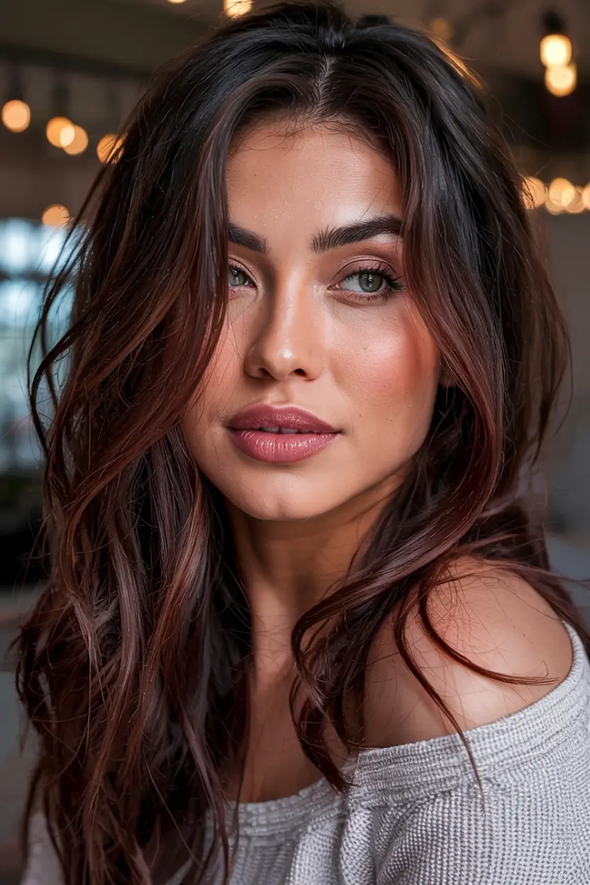 autumn fall hair colors ideas 2025 Toffee Brunette Flicks