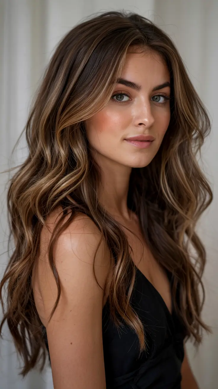 autumn fall hair colors ideas 2025 Golden Chestnut Luxe
