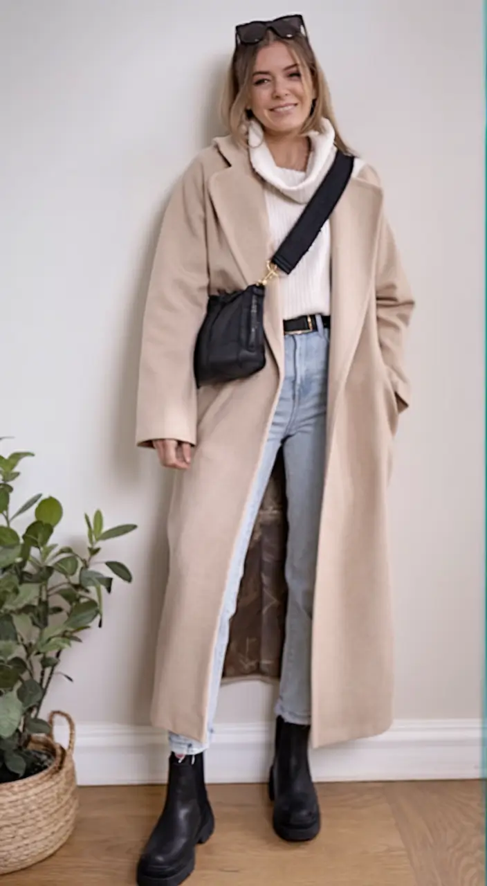 autumn outfits ideas 2025+Scandi Comfort with Urban Cool
