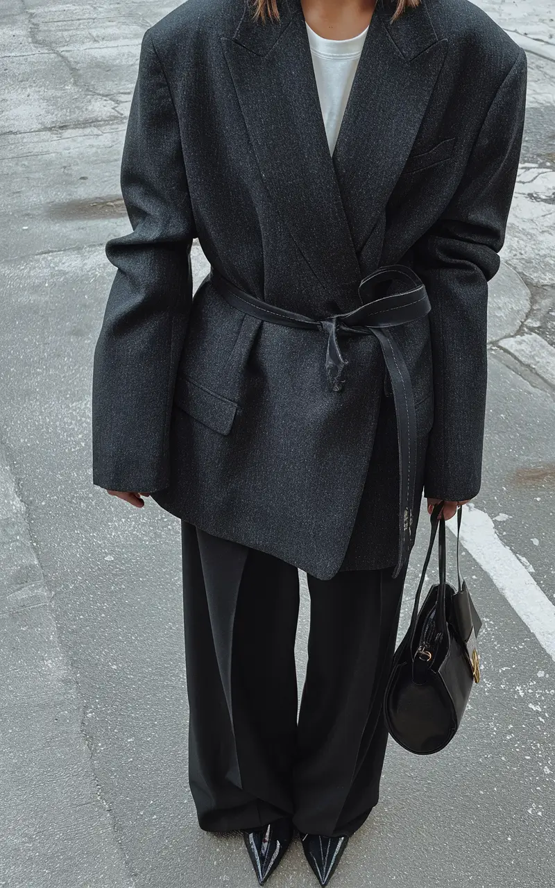 autumn outfits ideas 2025 Refined Drama in Cocoa Layers