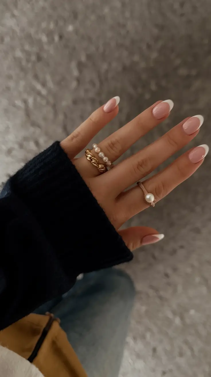 basic but chic summer nails 2025 French Minimalism Redefined