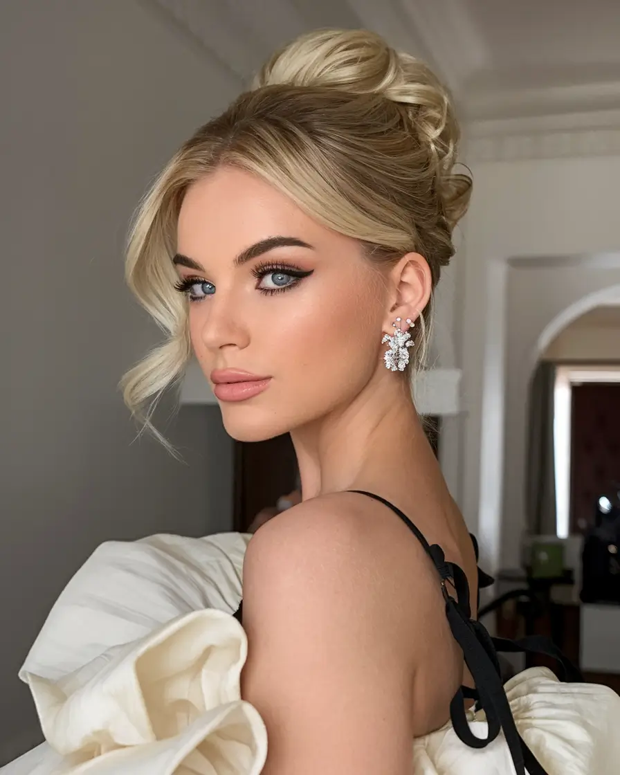best august hairstyles ideas for 2025 Modern Blonde French Twist With Volume