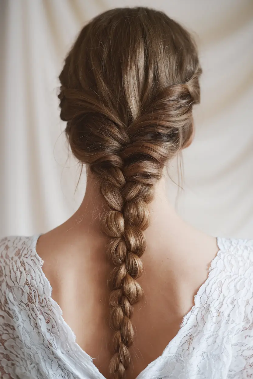 best august hairstyles ideas for 2025 Textured Braid With Boho Softness