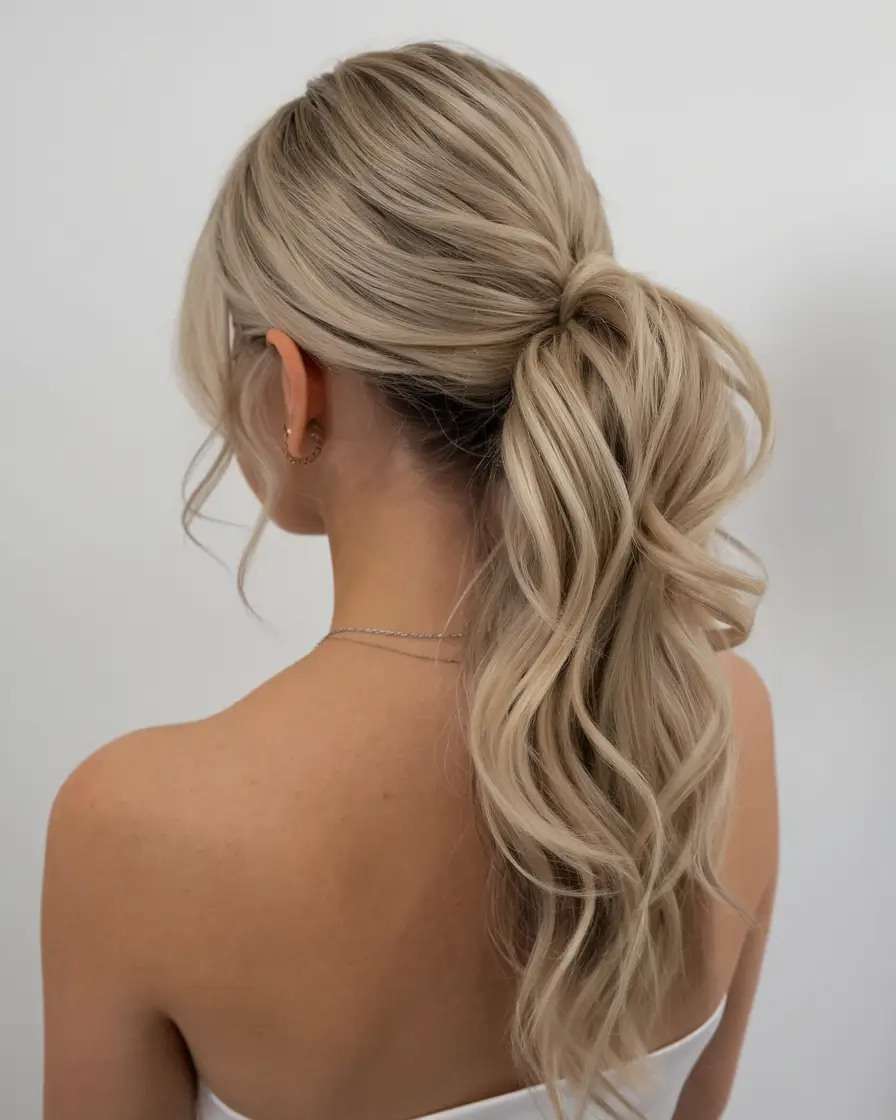 best august hairstyles ideas for 2025 Soft Volume Ponytail With Tousled Waves