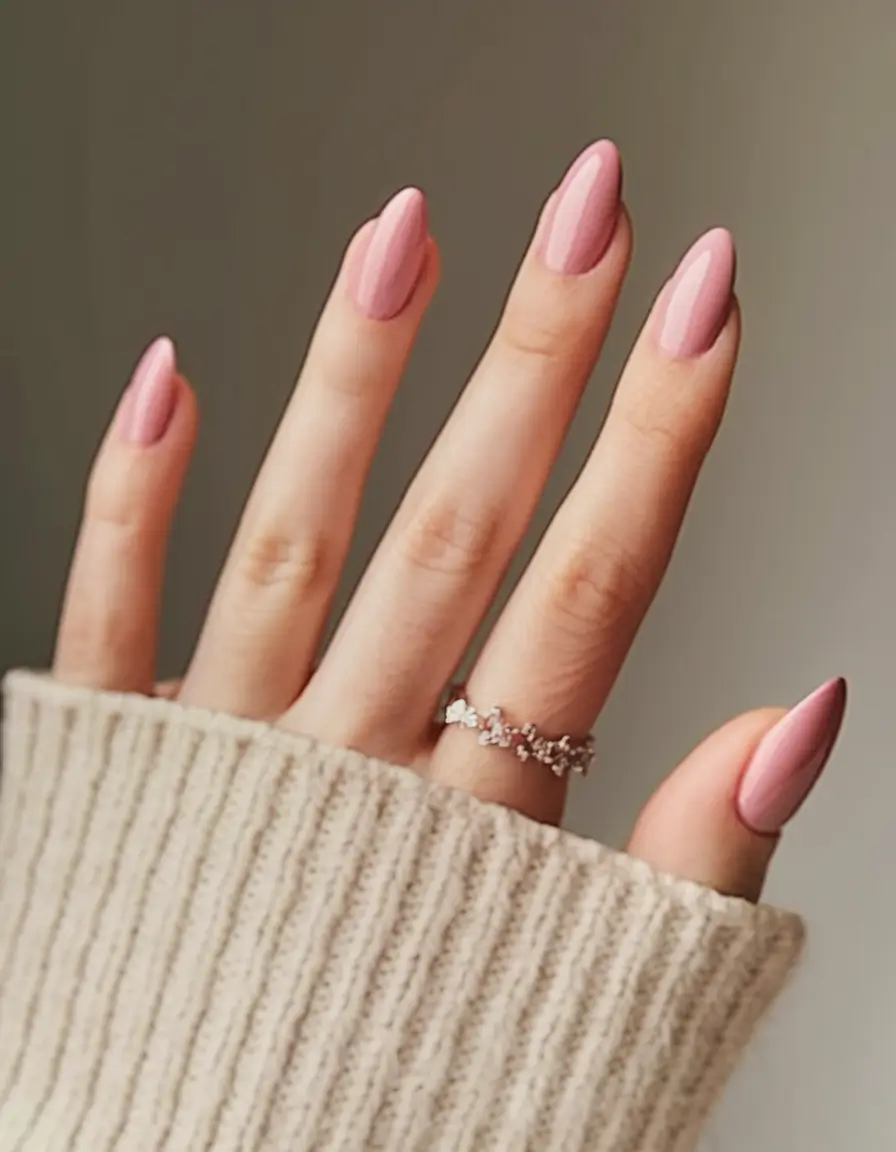 best august nail colors for 2025+Blush Rose for Soft Transitional Mood
