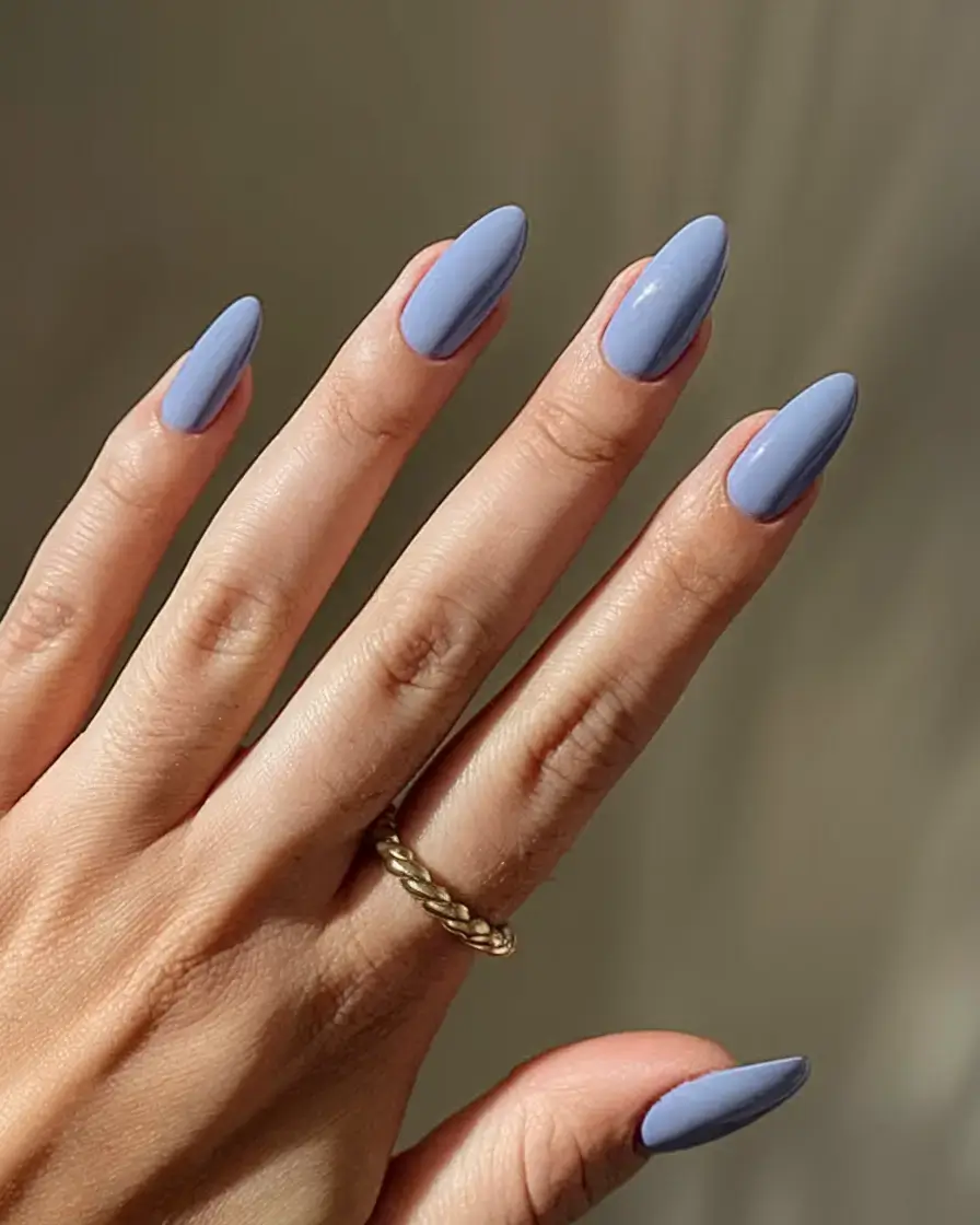 best july nail colors for 2025 Lavender Fog: The Romantic Summer Cool Down