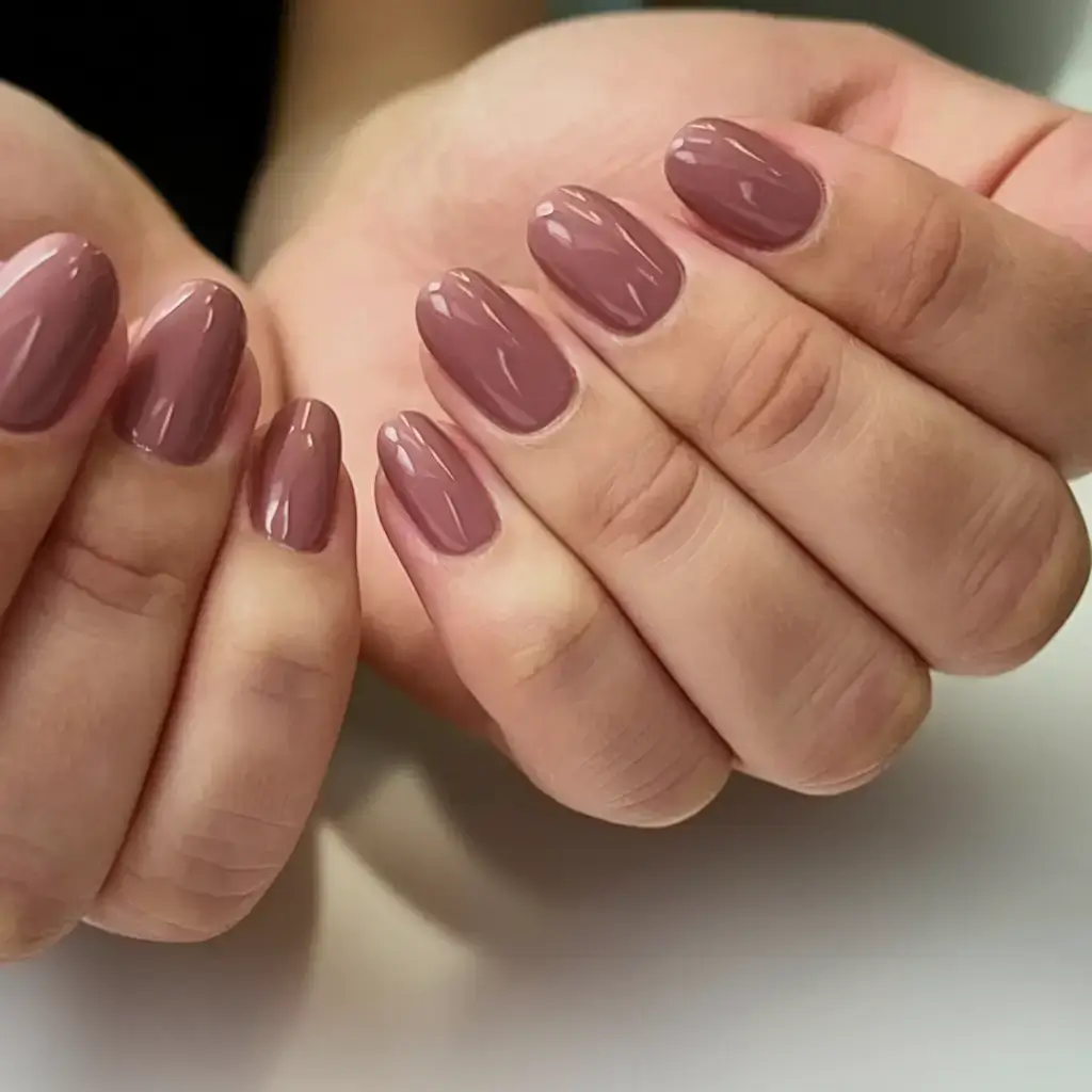 best july nail colors for 2025 Mauve Dust: Earthy Elegance with a Hint of Rose