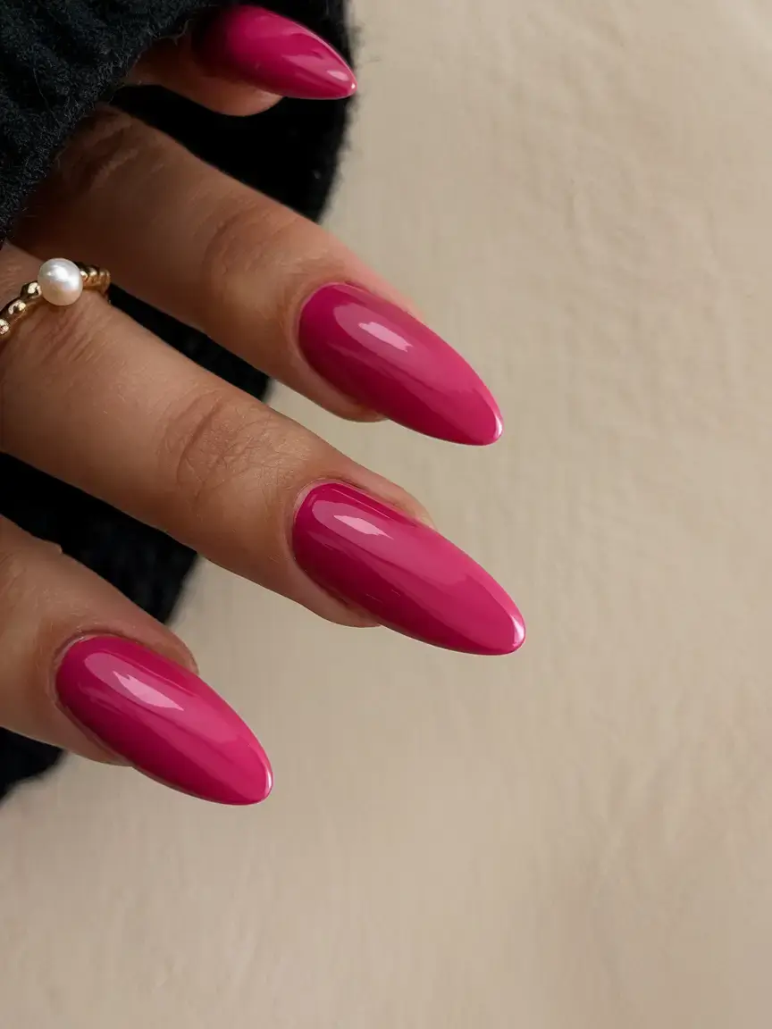 best july nail colors for 2025 Fuchsia Pop: Bold, Bright, Unapologetic