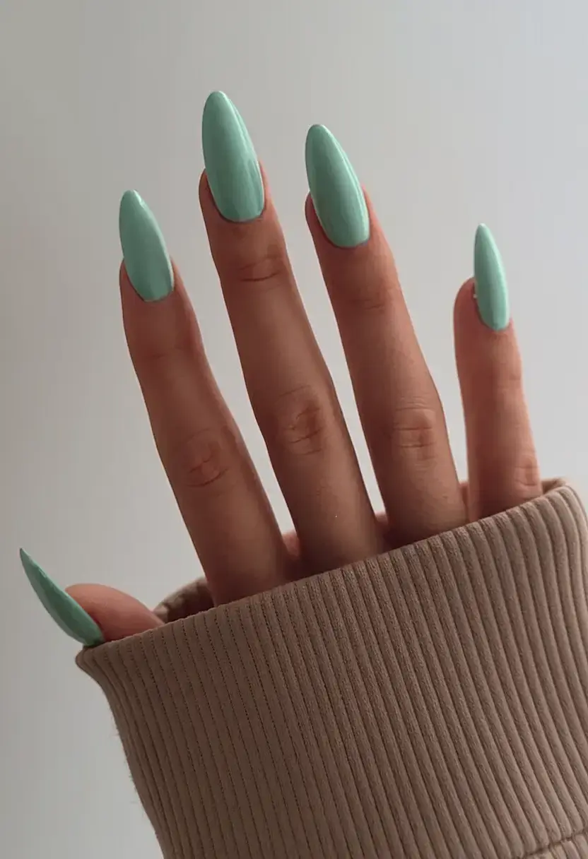 best july nail colors for 2025 Mint Sorbet: Cool & Crisp Like Poolside Air