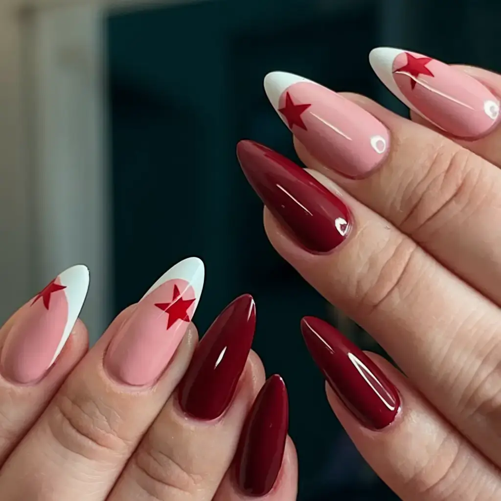 bold red nails for summer 2025 vibes Starlit Playfulness: Summer Nails with Personality