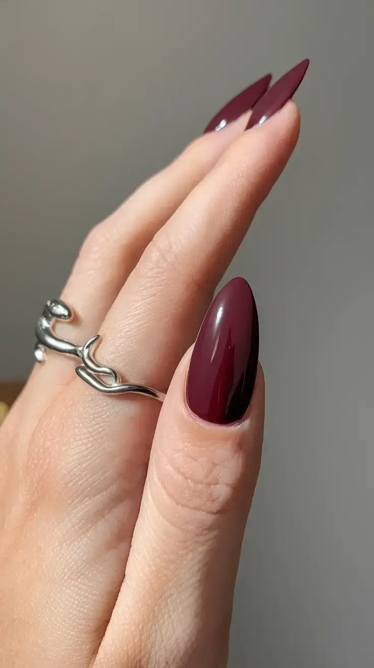 bold red nails for summer 2025 vibes Deep Burgundy Drama: The Moody Summer Statement