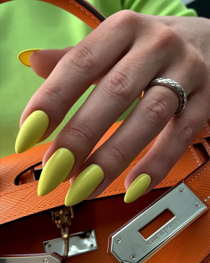 bright yellow nails made for summer 2025 - Chartreuse with a Side of Attitude