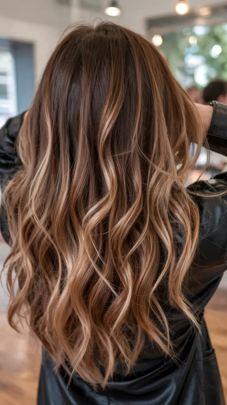 caramel autumn fall hair colors ideas 2025 Warm Latte Curls with Vanilla Glow
