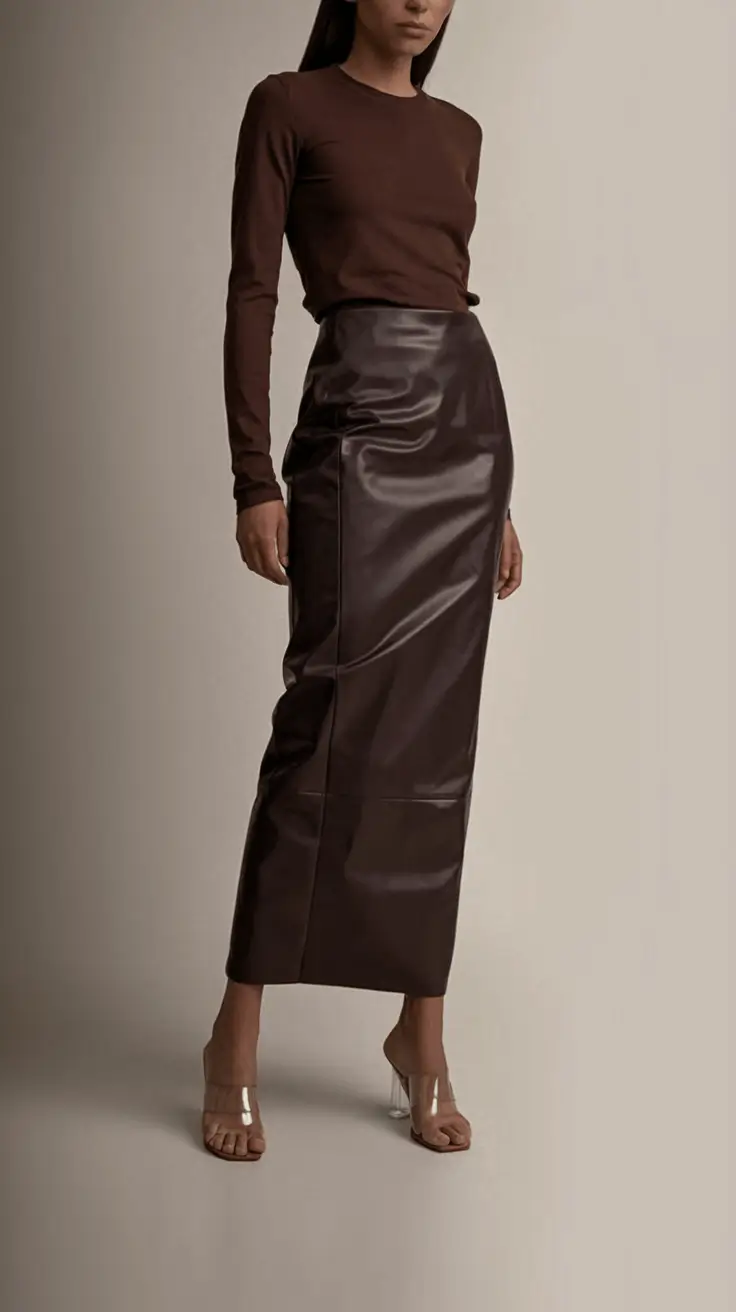 casual fall outfits for women over 30 - ideas 2025 Minimalist Edge in Deep Chocolate