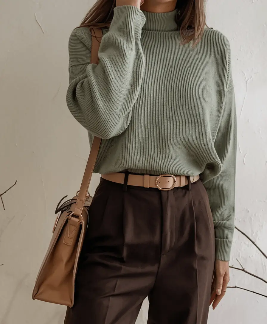 casual fall outfits for women over 30 - ideas 2025 Sage & Cocoa: Earthy but Elevated