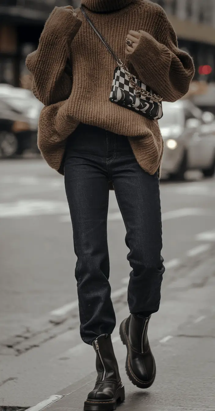 casual fall outfits for women over 30 - ideas 2025 Chunky Comfort for Brisk Fall Days