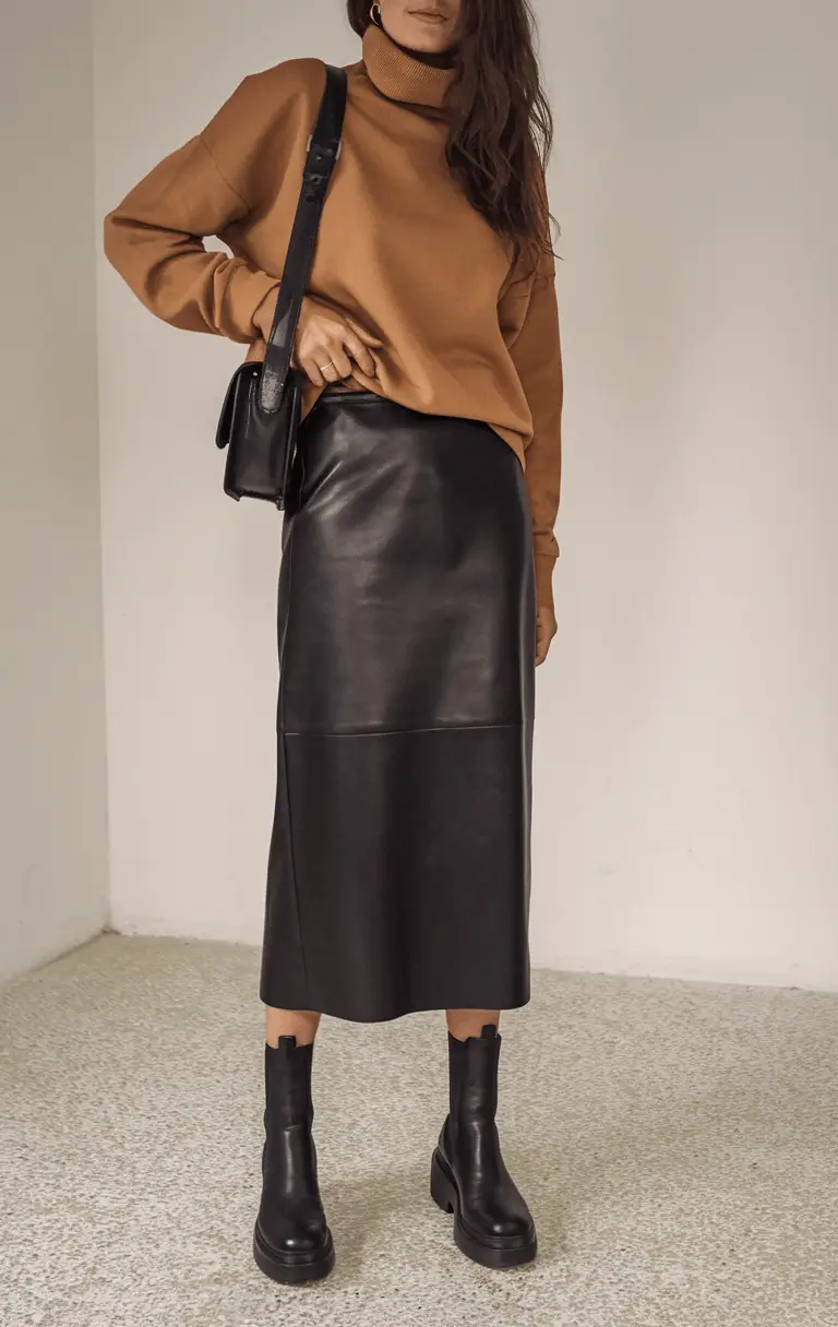 casual fall outfits for women over 30 - ideas 2025 Leather and Latte Tones