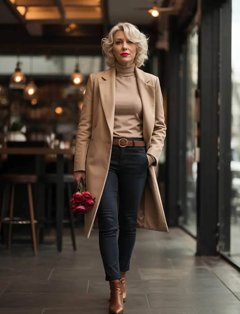 casual fall outfits for women over 50 - ideas 2025 Winter Whites with Structure and Strength