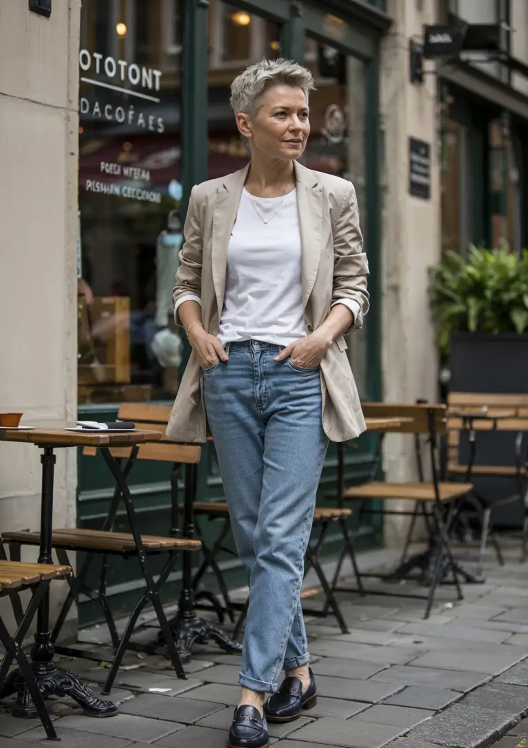 casual fall outfits for women over 50 - ideas 2025 Soft Blazer for Casual Confidence