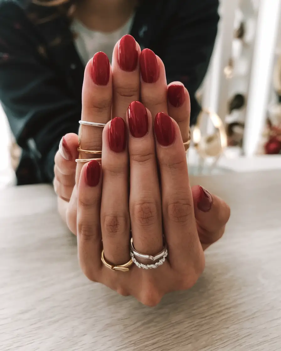 classy summer nails for a chic 2025 look Scarlet Summer Classic
