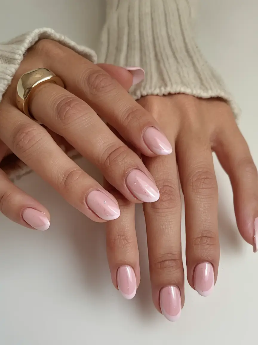 classy summer nails for a chic 2025 look Baby French with a Twist