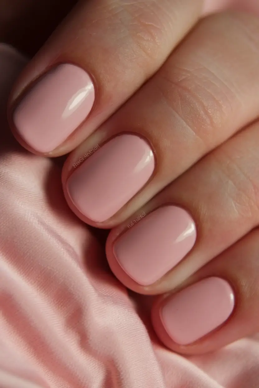 classy summer nails for a chic 2025 look Perfect Pastel Pink Shortie