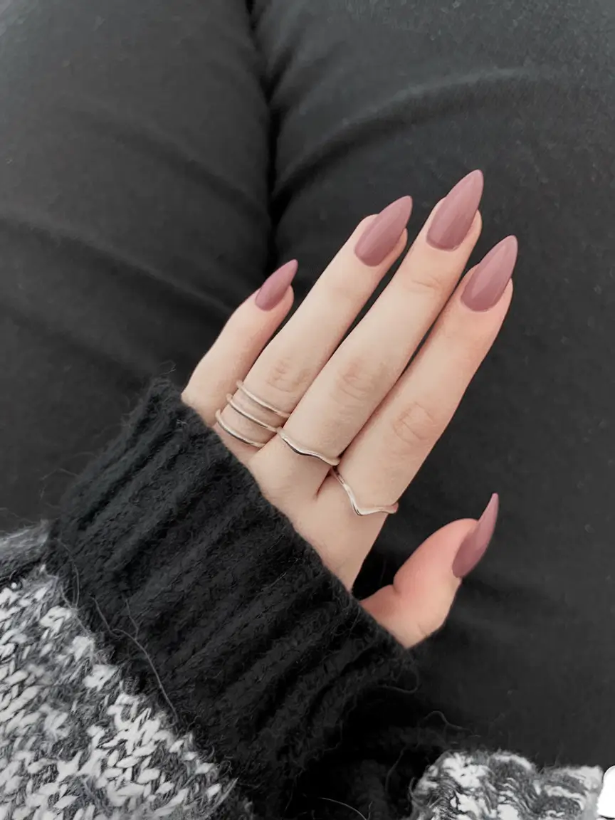 classy summer nails for a chic 2025 look Muted Mocha Mauve
