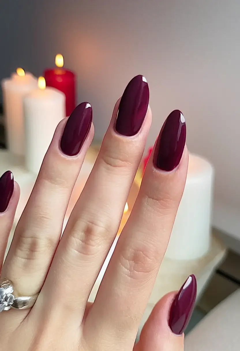 classy summer nails for a chic 2025 look Cabernet Crush