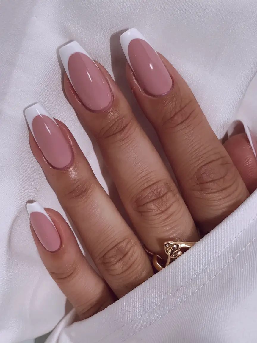 coffin nails that slay summer 2025 Modern French with Sculpted Tips
