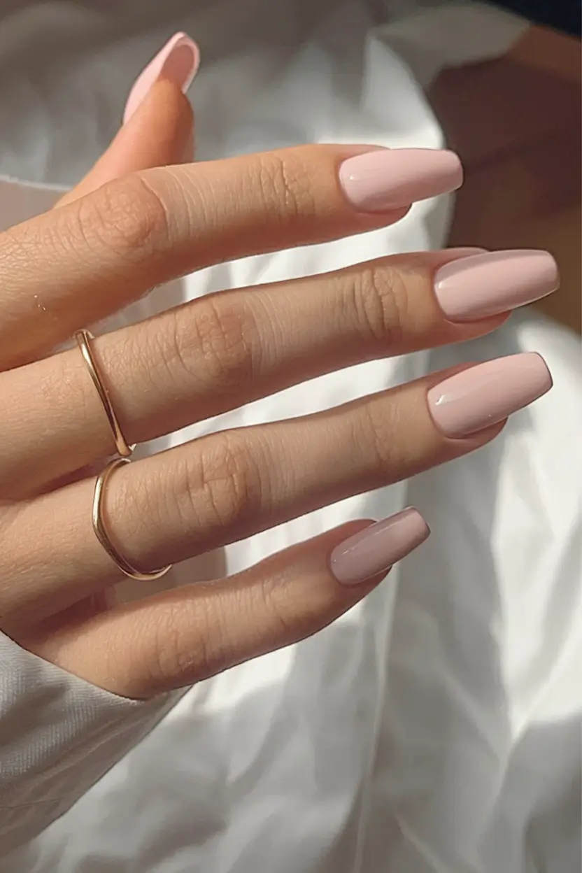 coffin nails that slay summer 2025 Soft Nude with Barely-There Elegance