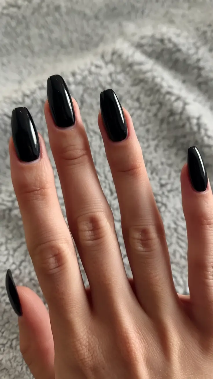 coffin nails that slay summer 2025 Blackout Gloss: The Ultimate Summer Statement