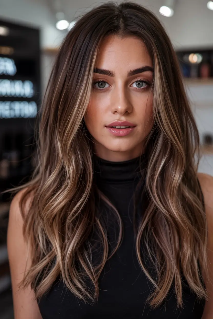 cute fall hair colors ideas 2025 Mushroom Brown Luxe Layers
